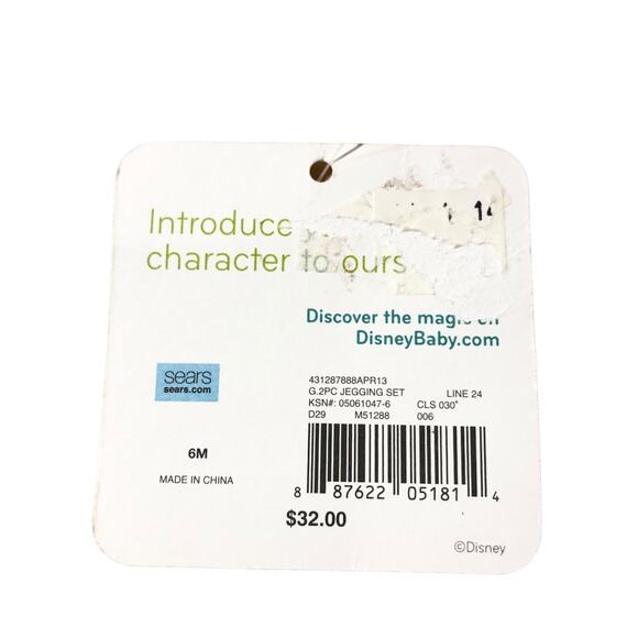 NEW Disney Baby Girl Top Blouse 6 Months Glittered Minnie Mouse Baby Girl - Picture 7 of 7